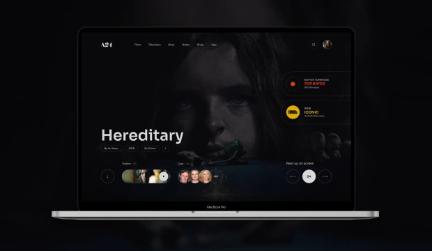 A24 Web Design Concept